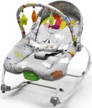 Asalvo 16386 Zeppelin - Sdraietta Neonato Elettrica Max 9Kg Altalena Neonati Evolutiva