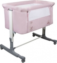 Asalvo 20819 Lettino Culla Neonato da Campeggio Fianco Letto Co-sleeping Pink - Calm