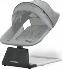 Asalvo 22820 Baby Bouncer Bali - Sdraietta Neonato Elettrica Max 9 Kg Grigio