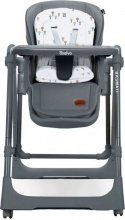 Asalvo 23346 Basmati - Seggiolone Pappa 6 M fino a 15 Kg Reclinabile Grigio