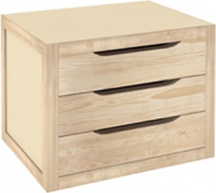 Astigarraga BLNA30.99 Cassettiera Ufficio Scrivania 3 Cassetti in Legno 39x30x29.5 cm