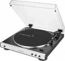 Audio Technica AT-LP60XBTWH Giradischi a Cinghia 33 e 45 Giri Bluetooth