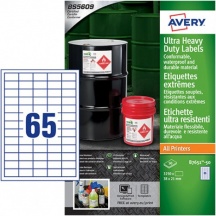 Avery B7651-50 Etichetta Autoadesiva Rettangolo Permanente Bianco 3250 Pz