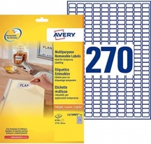 Avery L4730REV-25 Etichette Removibili 17.8 x 10 Singolo