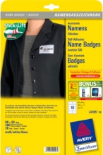 Avery L4785-20 Confezione 200 Etichette Badge 80x50 mm