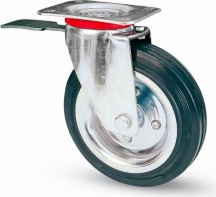 Avo 4245  80BIS Ruota Girevole Per Carrelli+Freno Post. mm 200-Piastra mm 100X85 4245 80BIS