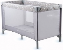Aziamor AZ111-GRIGIO Lettino Neonato da Campeggio Pieghevole + Borsa Grigio - Basic