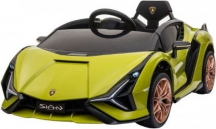 Aziamor AZ6388-GIA Macchina Elettrica Bambini 3-5 Anni Telecomando Giallo Lamborghini Sian