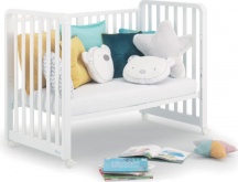 Azzurra Design GLAM STELLE BIANCO+ PIUMONE STELLE GR Lettino Culla Neonato Evolutiva Piumone Glam Gri. Bianco Glam 1�9