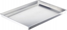 BALLARINI 10018187044.40 Teglia Forno per Pizza Rettangolare in Alluminio Puro 40x30 cm Argento