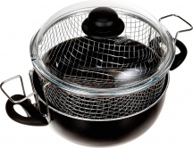 BALLARINI 100359407260F.24 Pentola Friggitrice Antiaderente 2 Manici cm 24 Firenze