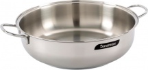 BARAZZONI 266104022 Tegame a Induzione in Alluminio Utilizzabile in Forno cm 22 Bonita