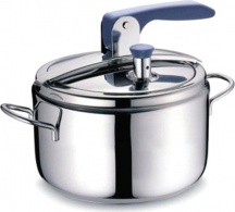 BARAZZONI 530045005080 Pentola a Pressione Induzione Acciaio Inox 5 Litri cm 22 Bonita +