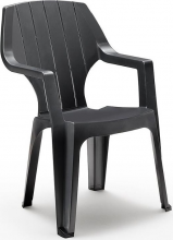 BICA 28,4 Sedia per Esterni Plastica 61x58x88 cm Antracite