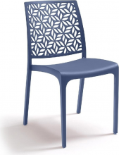 BICA 302.1 Sedia per Esterni Impilabile Polipropilene 46x57x81 cm Taupe Ninfa