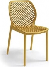 BICA 314.8 Sedia per Esterni Impilabile in Polipropilene 47x60x82 cm Senape Aria