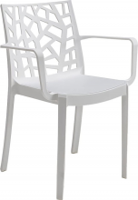 BICA 353.1 Sedia per Esterni Impilabile Polipropilene 58x55x82 cm Taupe Matrix