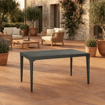 BICA 435 Tavolo da Giardino Rettangolare in Polipropilene 150x90x74 cm Bianco - Oslo