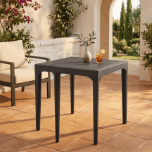 BICA 436.4 Tavolo da Giardino Quadrato in Polipropilene 80x80x74 cm Antracite - Malmo