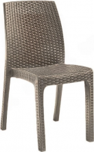 BICA 9195.1 Sedia per Esterni Impilabile Polipropilene 59x47x86 cm Taupe Verona