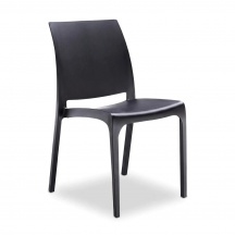 BICA HF807290-NERO Sedia Cucina Soggiorno in Polipropilene 46x54x80 cm Nero Volga