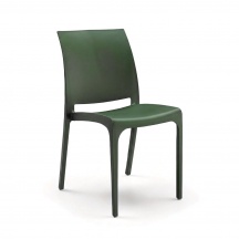 BICA HF807290-VRD Sedia Cucina Soggiorno in Polipropilene 46x54x80 cm Verde Volga