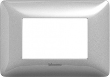BTICINO AM4803MSL Placca Placchetta Elettrica Copri Interruttore 3 Posti Matix