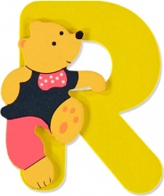 Baby Idea 23000949 Lettera S in Legno colore Assortito