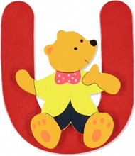 Baby Idea 23000951 Lettera U in Legno colore Assortito