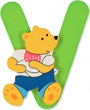 Baby Idea 23000952 Lettera V in Legno colore Assortito