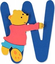 Baby Idea 23000953 Lettera W in Legno colore Assortito