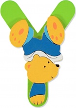 Baby Idea 23000955 Lettera Y in Legno colore Assortito