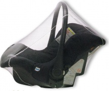 Baby Idea 5094 Zanzariera per Seggiolino Auto Ovetto per Neonati colore Bianco