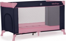 BabyTiger BLVIKI00PNK0000 Lettino Culla Neonato da Campeggio Viaggio Blu e Rosa - Viky