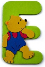 Baby Idea 23000935 Lettera E in Legno colore Assortito