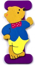 Baby Idea 23000939 Lettera I in Legno colore Assortito