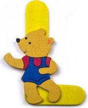 Baby Idea 23000942 Lettera L in Legno colore Assortito