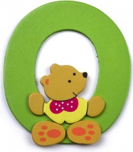 Baby Idea 23000945 Lettera O in Legno colore Assortito