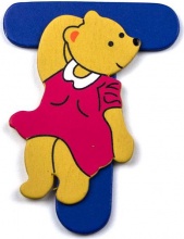Baby Idea 23000950 Lettera T in Legno colore Assortito