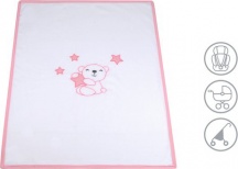 Baby Idea PILCRS Coperta Carrozzina in Pile Autunno Inverno Rosa