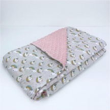 Baby Idea PLUR Coperta Lettino Unicorno colore Rosa