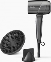 Babyliss D6200E Asciugacapelli Phon Capelli Compatto 1600W Nero  Titanium Shine