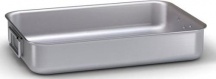 BALLARINI 7040.35 Teglia Forno Rostiera Alta Rettangolare in Alluminio 35x26 cm Argento