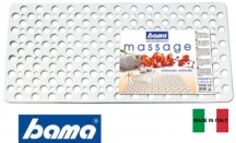Bama 70101 Tappeto Massage Vasca cm 74x36 Bianco