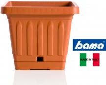 Bama BM15025SC040 Vaso da Terra Quadrato 30x30 cm colore Terracotta