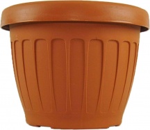 Bama BM16025 Vaso da Terra per Piante � 20 Terra colore Terracotta