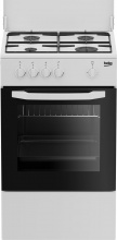 Beko CSG42009DW Cucina a Gas 4 Fuochi Forno a Gas con Grill 50x50 cm Bianco