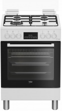 Beko FBE62310GW Cucina a Gas 4 Fuochi Forno Elettrico Ventilato 60x60 cm Bianco