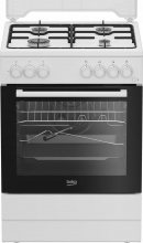 Beko FBST62110ST Cucina a Gas con Forno Elettrico 4 Fuochi 60x60 cm Bianco