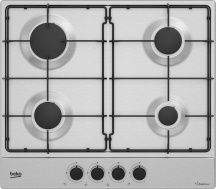 Beko HIAG64223S Piano Cottura 4 fuochi a gas da incasso 60 cm in Acciaio Inox